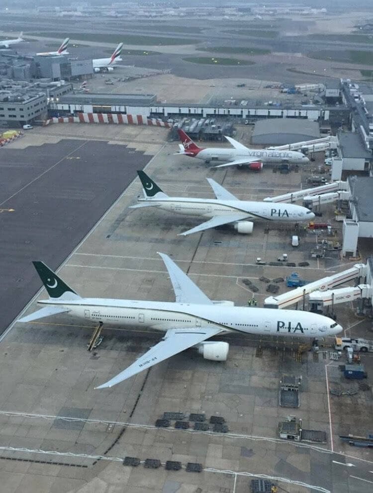 PIA direct flights UK to Islamabad — closest airport for Mirpur.